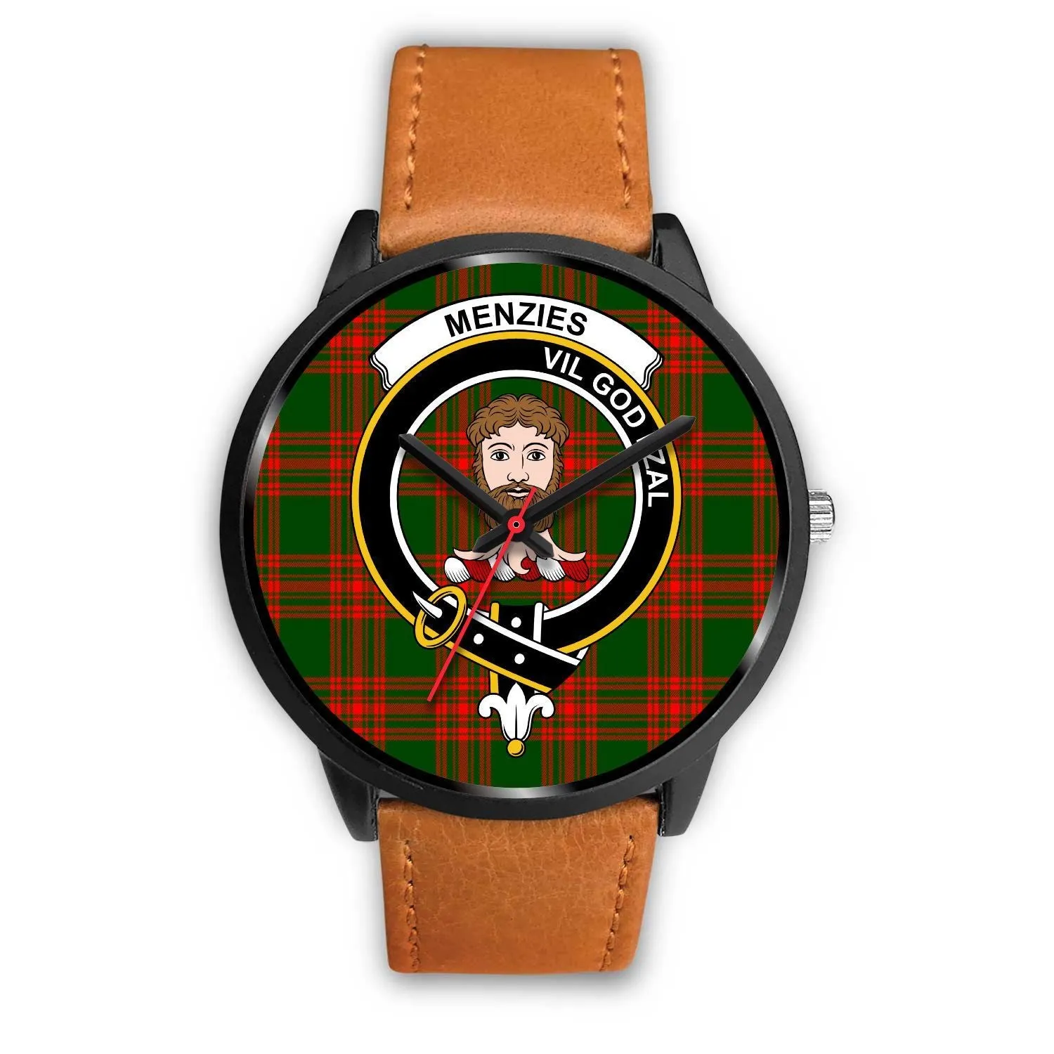 Menzies Green Modern Clan Badge Tartan Black Watch