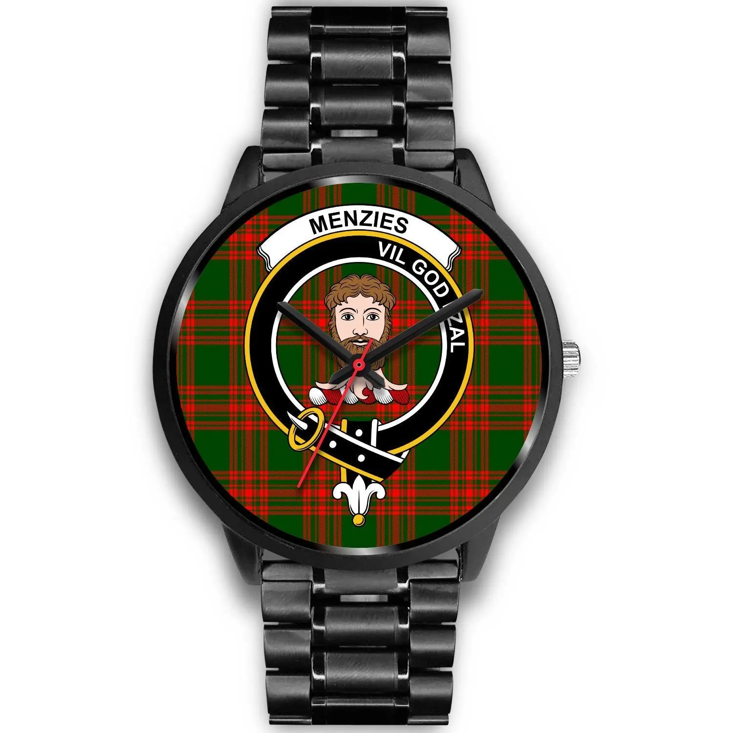 Menzies Green Modern Clan Badge Tartan Black Watch