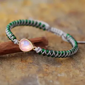 Opal Charm Wrap Bracelet