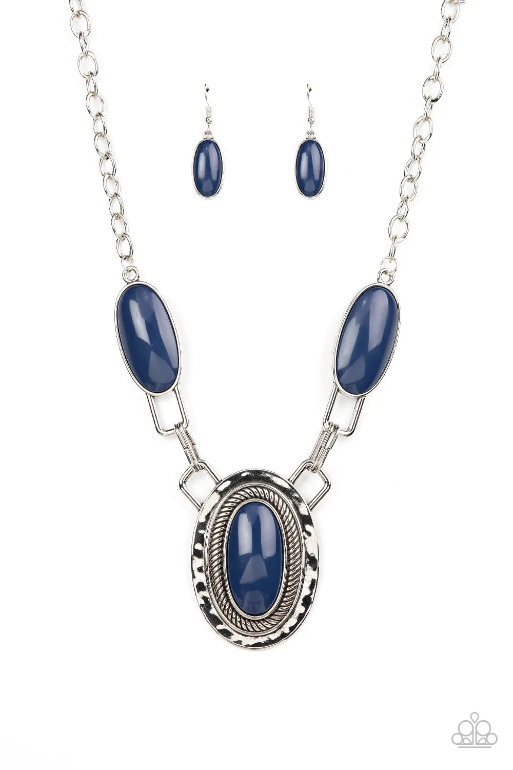 Paparazzi Count to TENACIOUS Necklace Blue