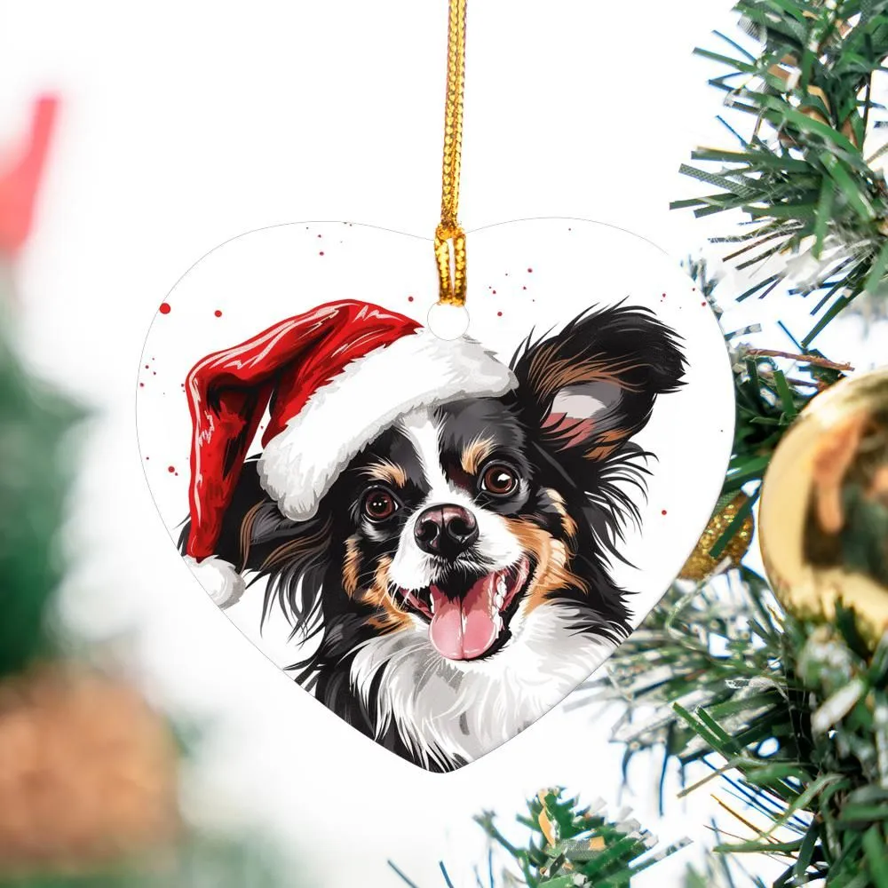 Papillon-1 Christmas Ornament