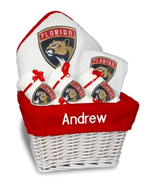 Personalized Florida Panthers Medium Basket - 6 Items