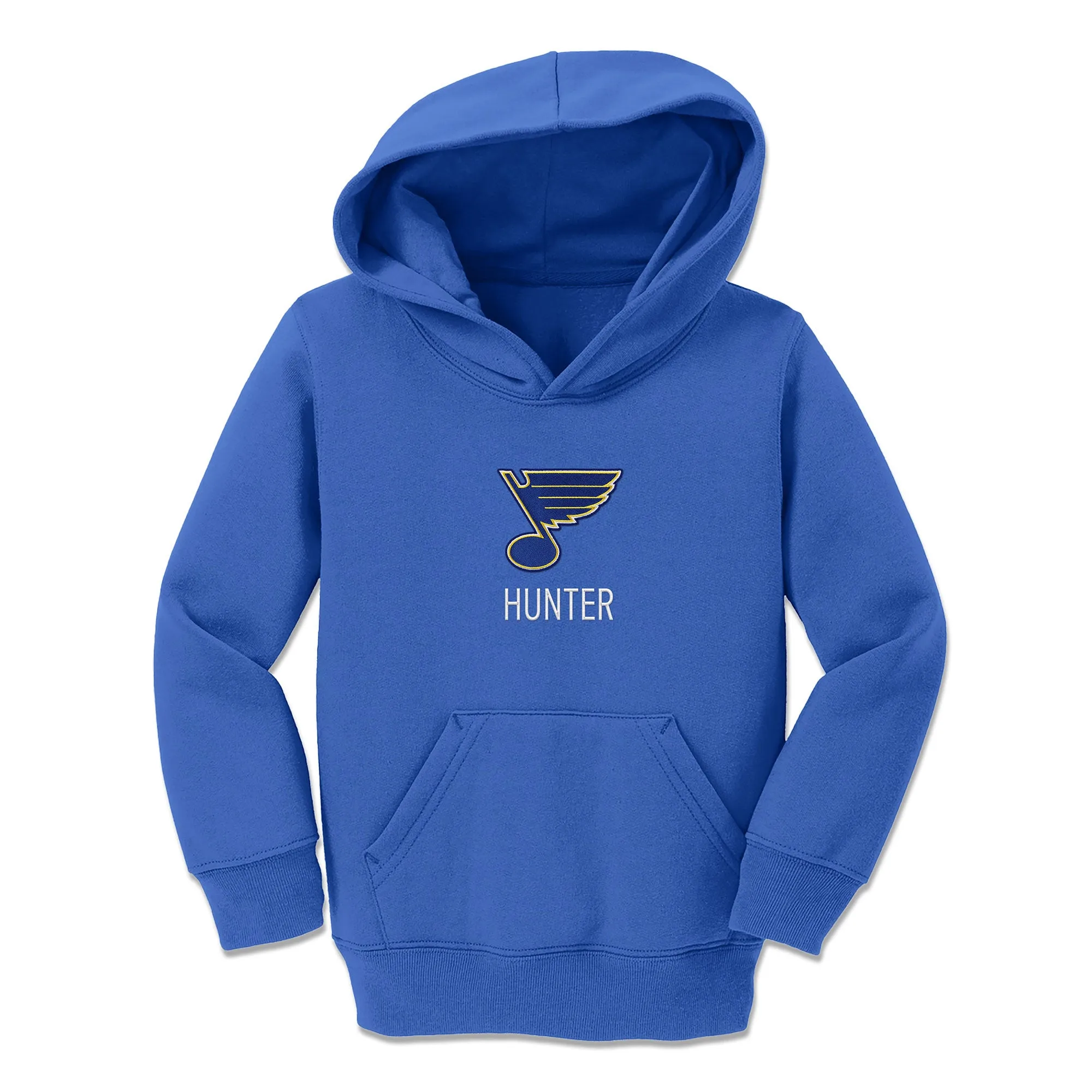 Personalized St. Louis Blues Toddler Pullover Hooded Sweatshirt