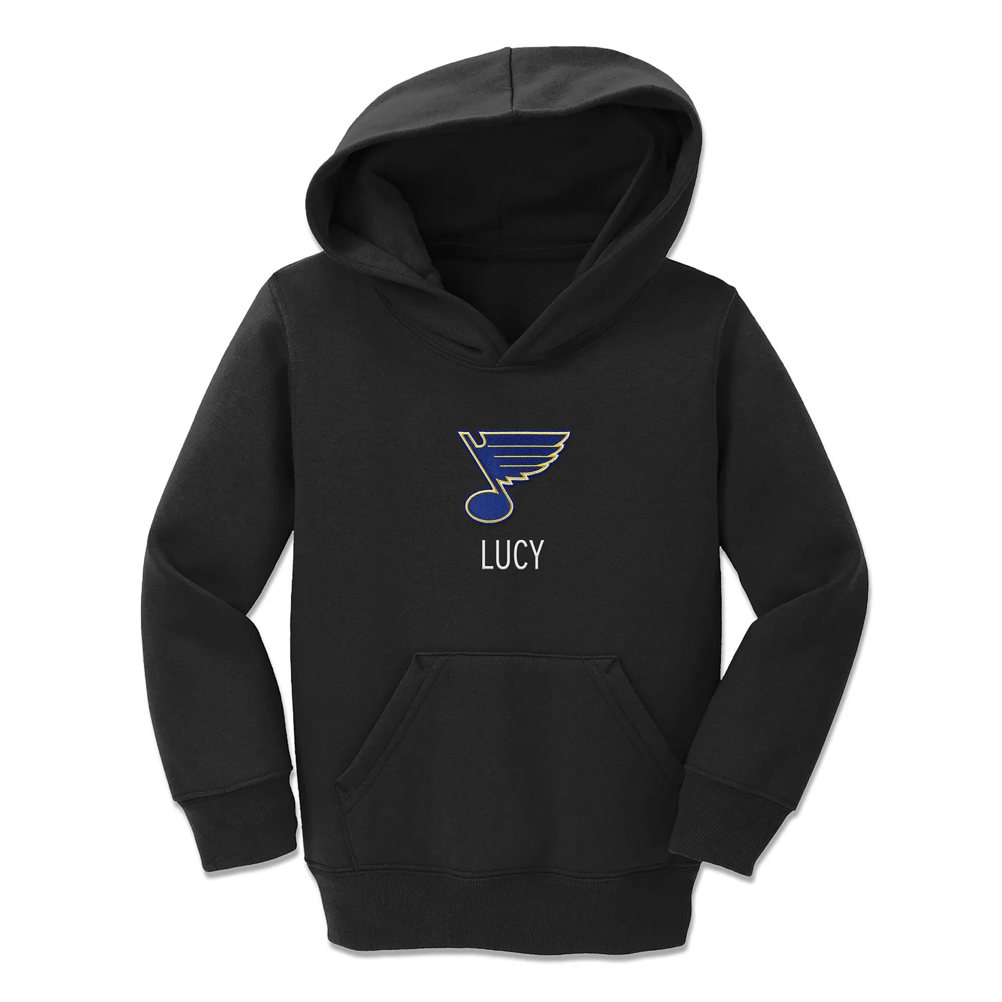 Personalized St. Louis Blues Toddler Pullover Hooded Sweatshirt