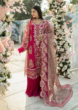 Pink Pakistani Sharara Suit | Imrozia Serene Mehram Brides '23 | SB-11 - JUSTAJOO