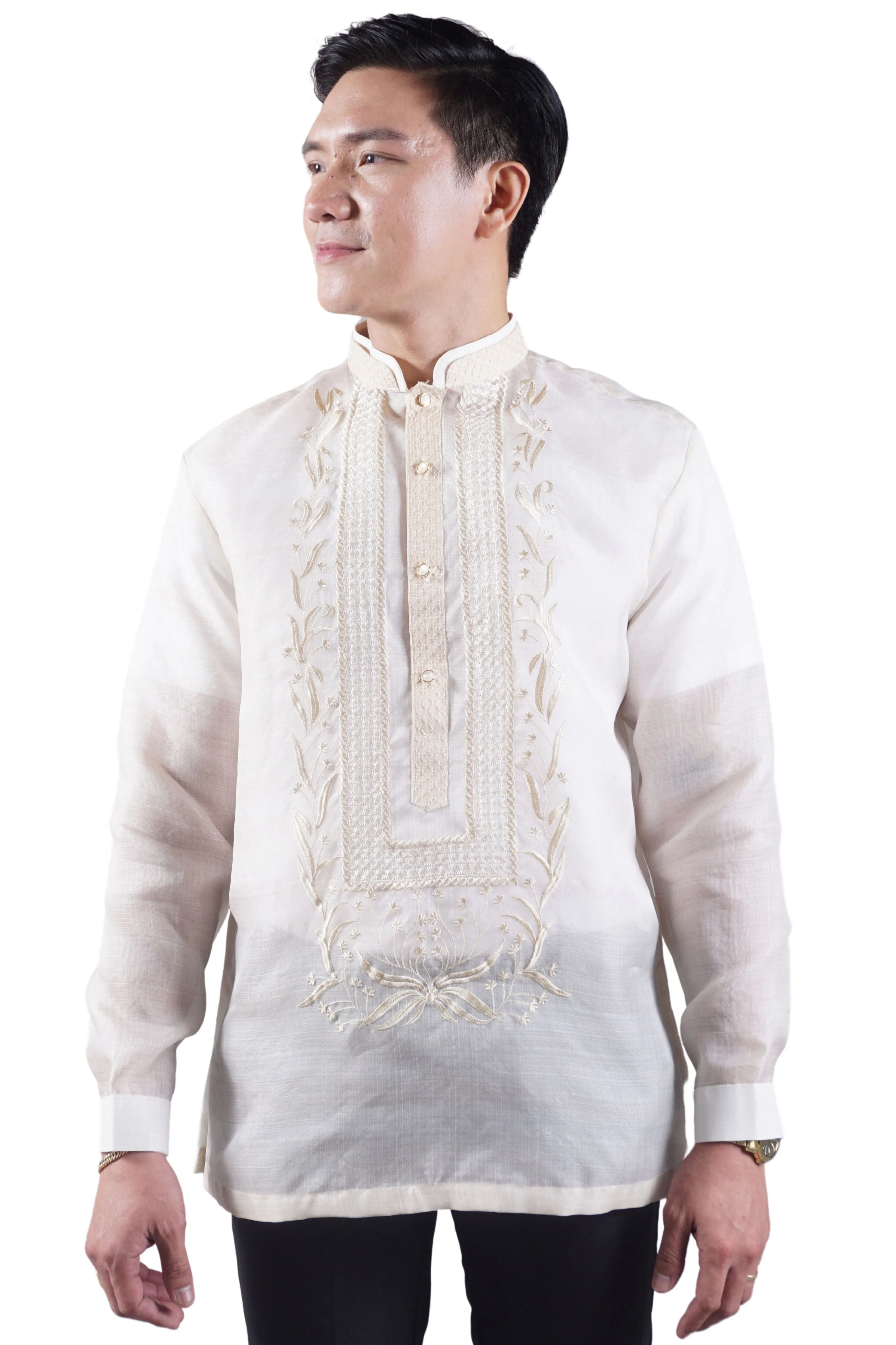 Premium & Elegant Barong Tagalog Pina Cocoon - Nathaniel JN62