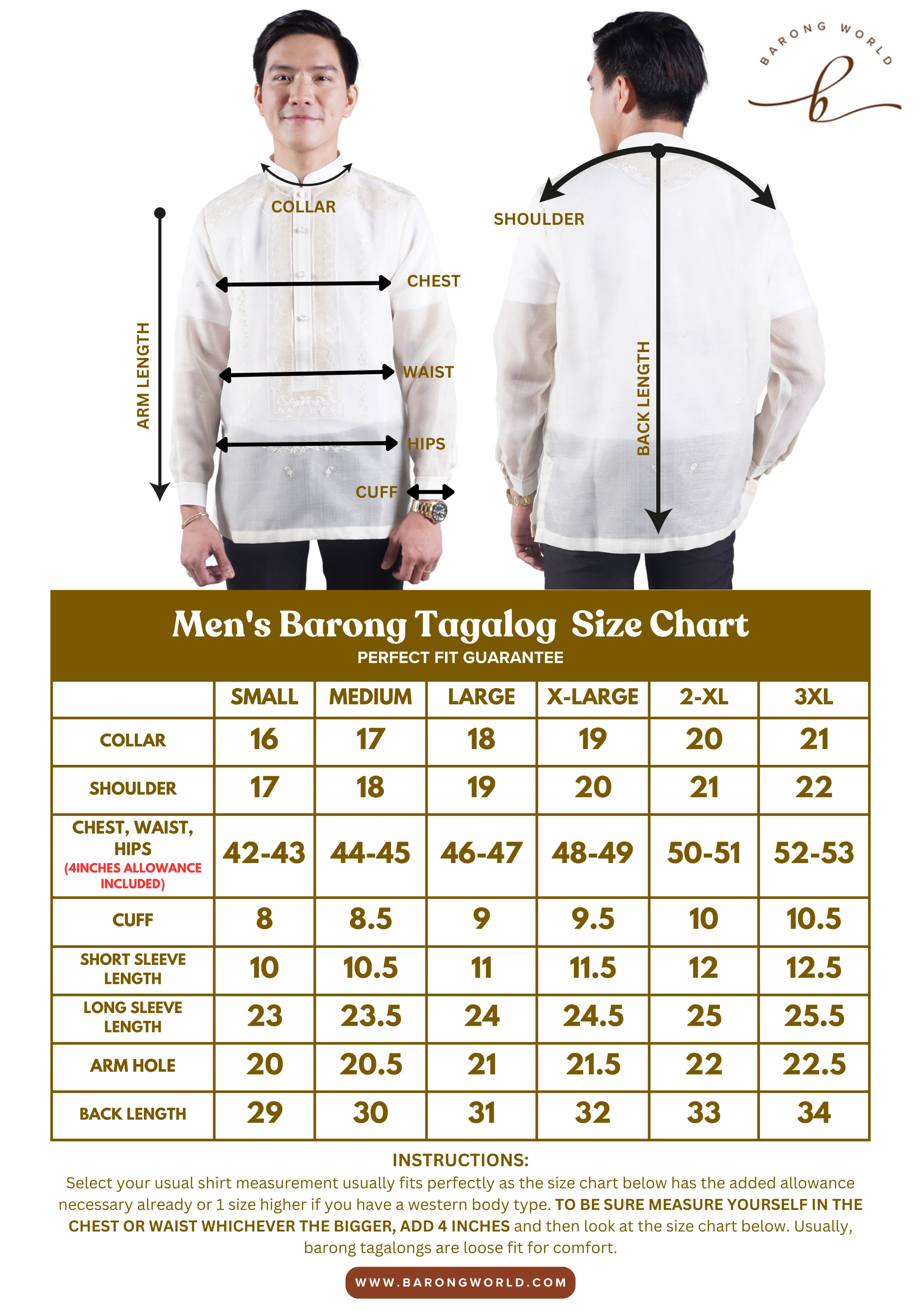 Premium & Elegant Barong Tagalog Pina Cocoon - Nathaniel JN62