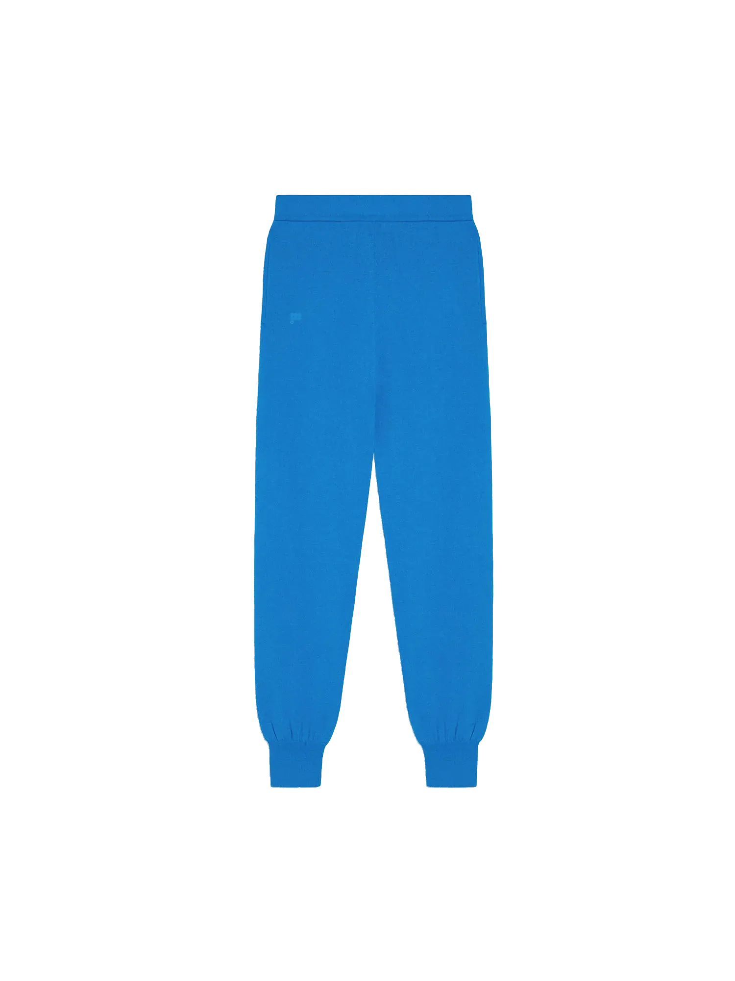 Recycled Cashmere Track Pants—cerulean blue