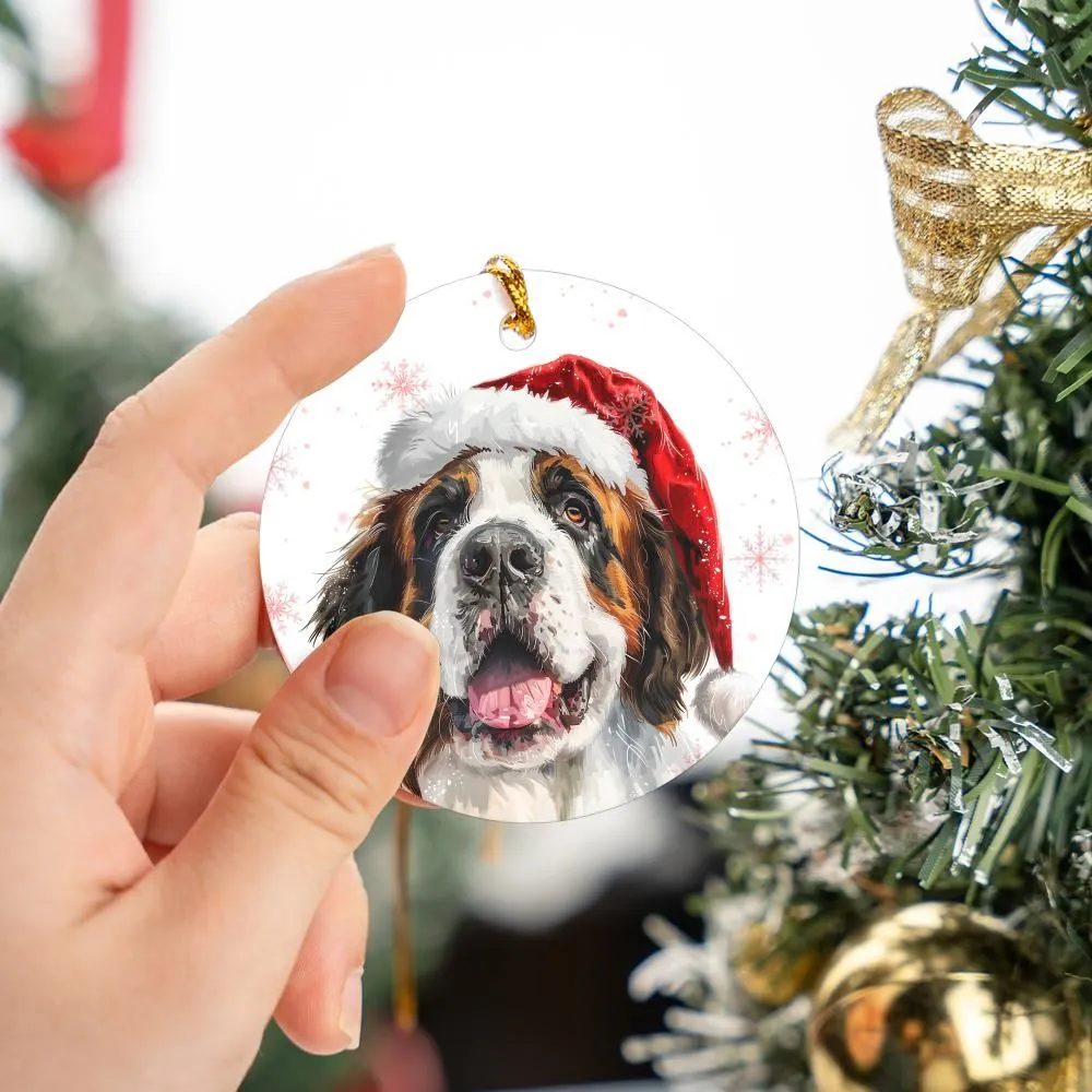 Saint-Bernard-1 Christmas Ornament